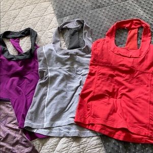 5 piece Lululemon tank set